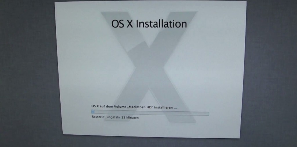 OS X 10.8 Installation