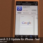 Google Suche App 2.5 iOS iPhone