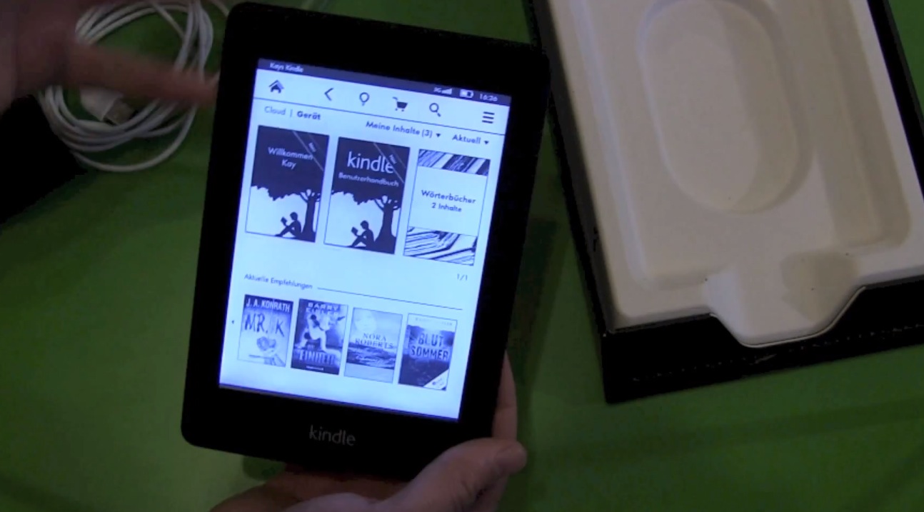 Amazon Kindle Paperwhite 3G - Setup und erster Eindruck