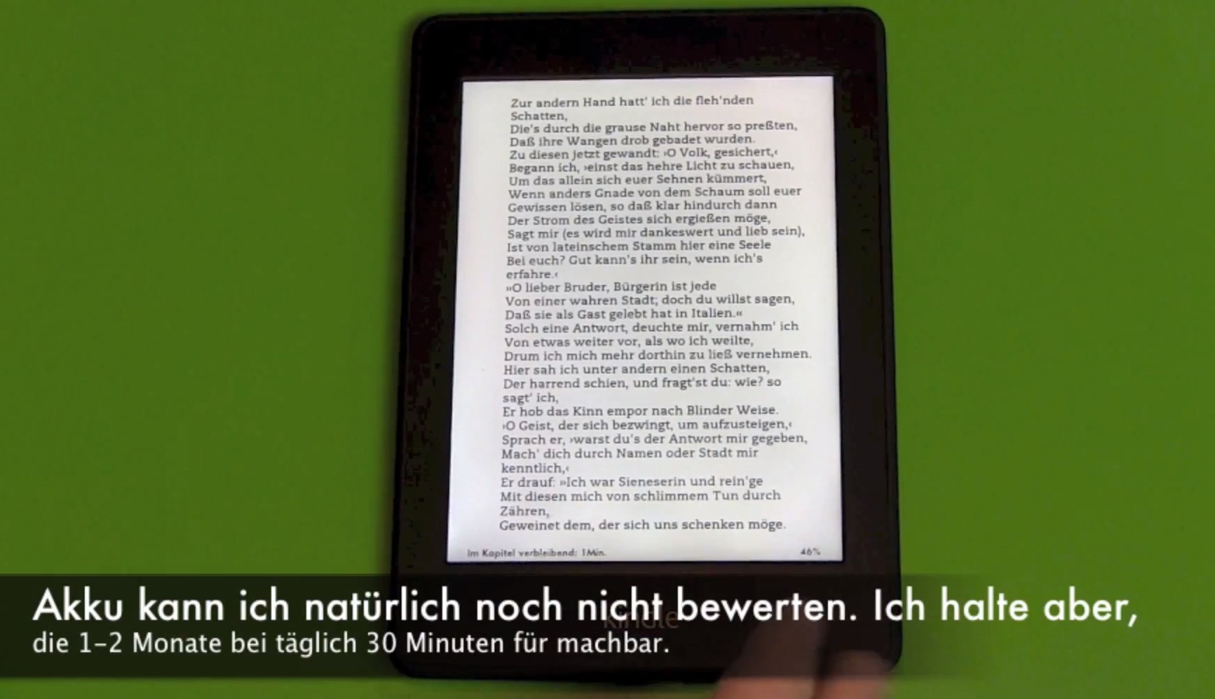 Amazon Kindle Paperwhite 48 Stunden Fazit