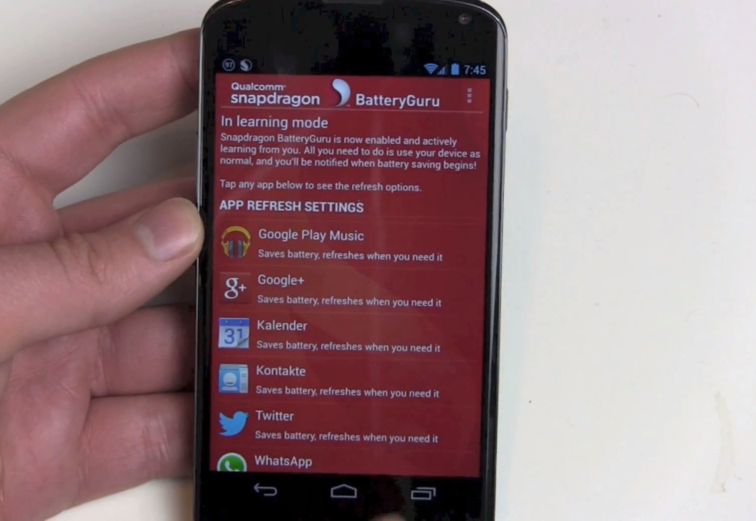 Snapdragon BatteryGuru