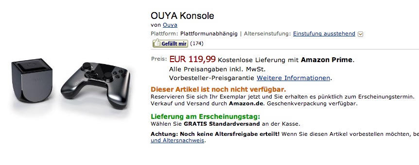 OUYA Amazon