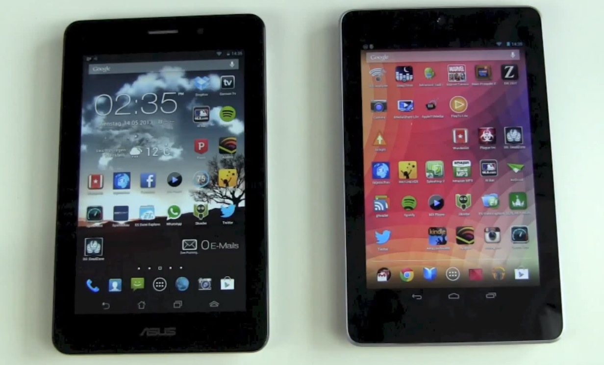 ASUS Fonepad vs Google Nexus 7