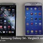 HTC One vs Samsung Galaxy S4 - Vergleich von außen
