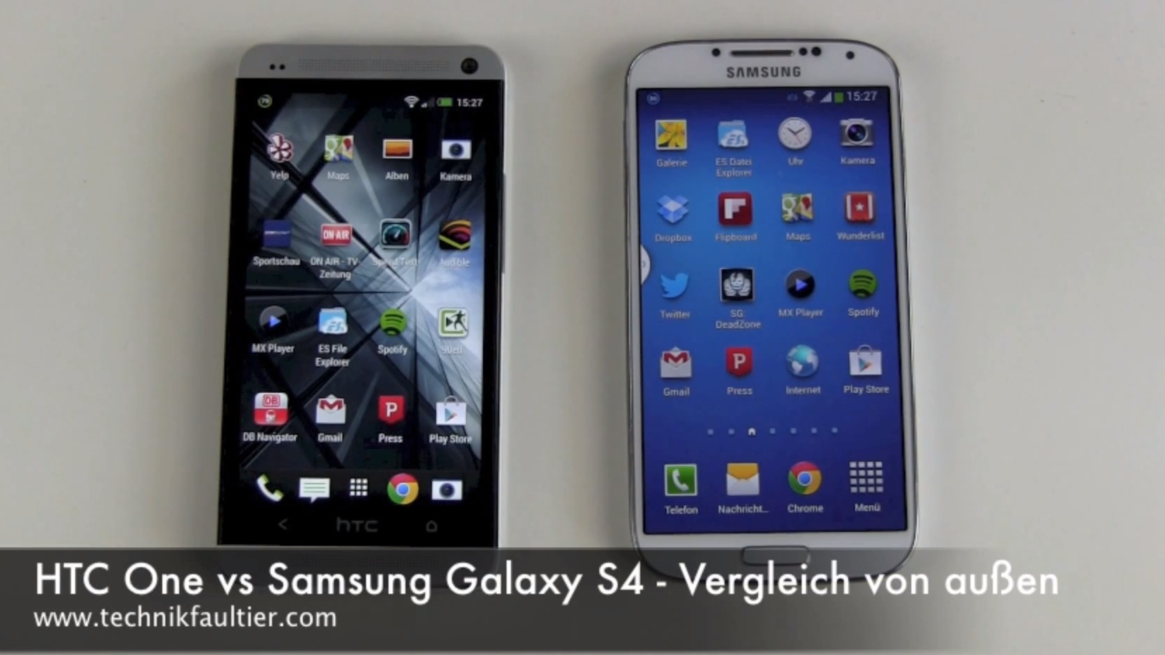 HTC One vs Samsung Galaxy S4 - Vergleich von außen